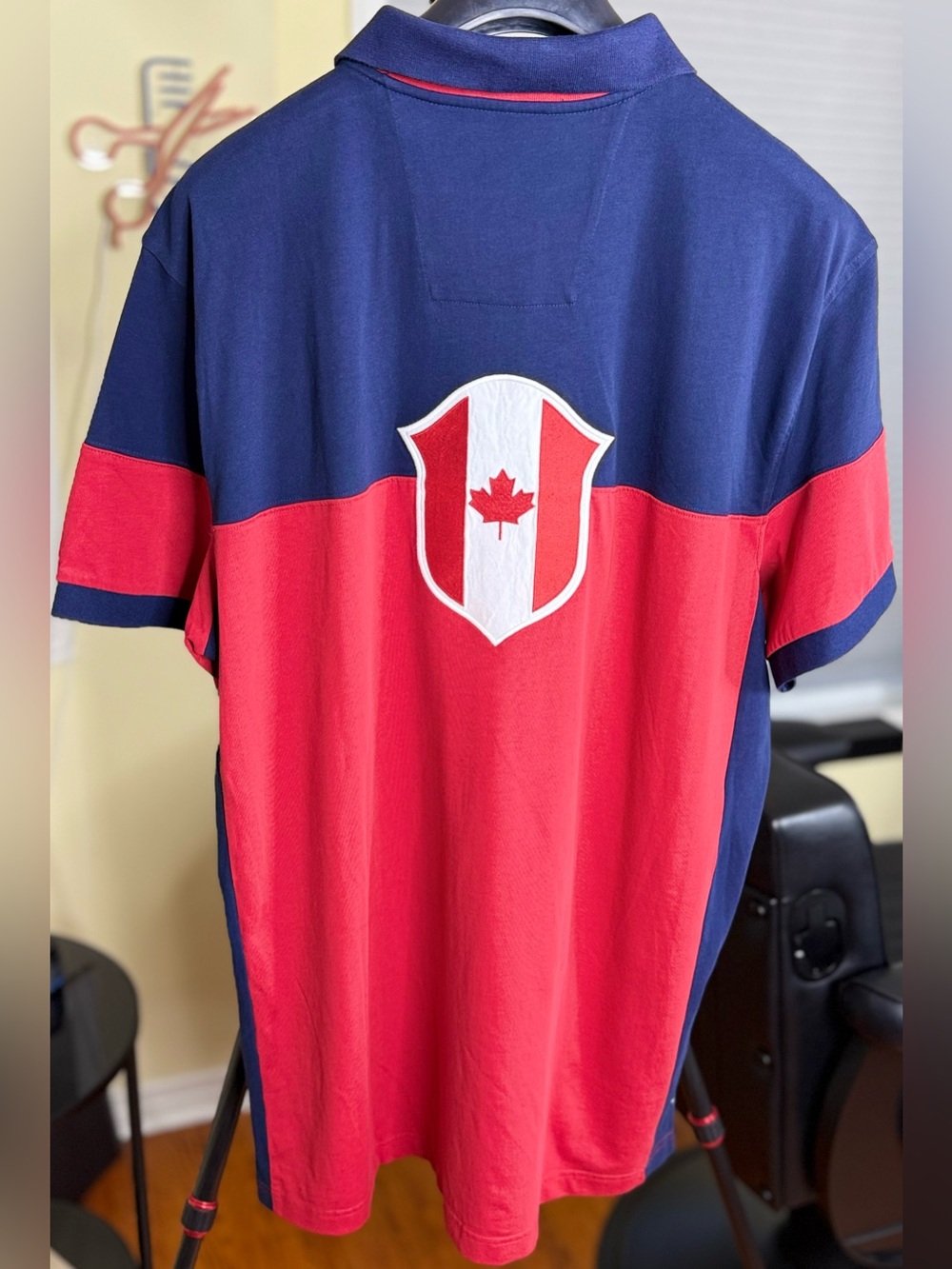 Gorgeous Nautica Navy and Red Canada
Shield Polo!!!